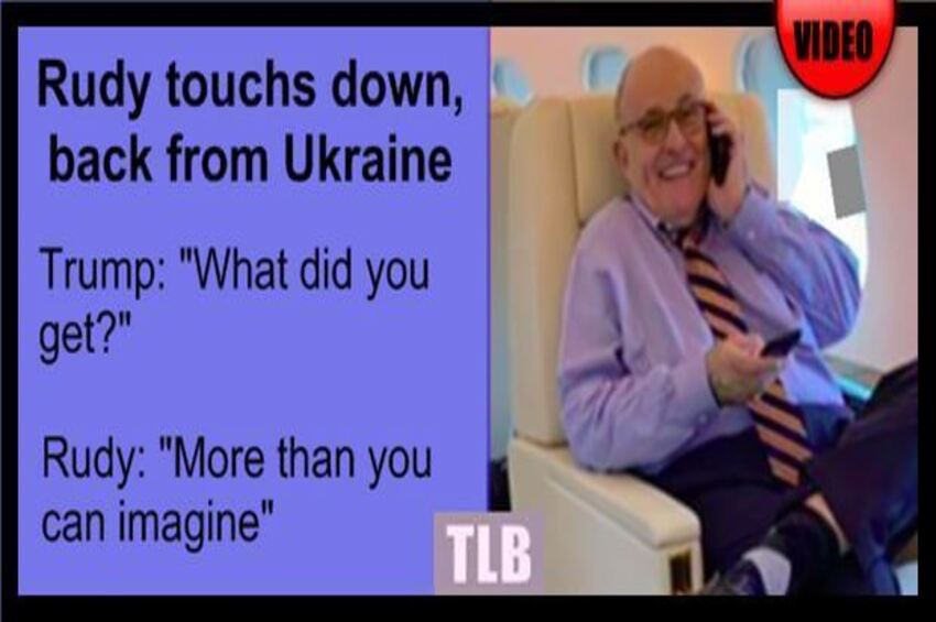  Rudy Giuliani Can Barely Contain Himself Over His Ukraine Findings [video] Rudy brings home the bacon