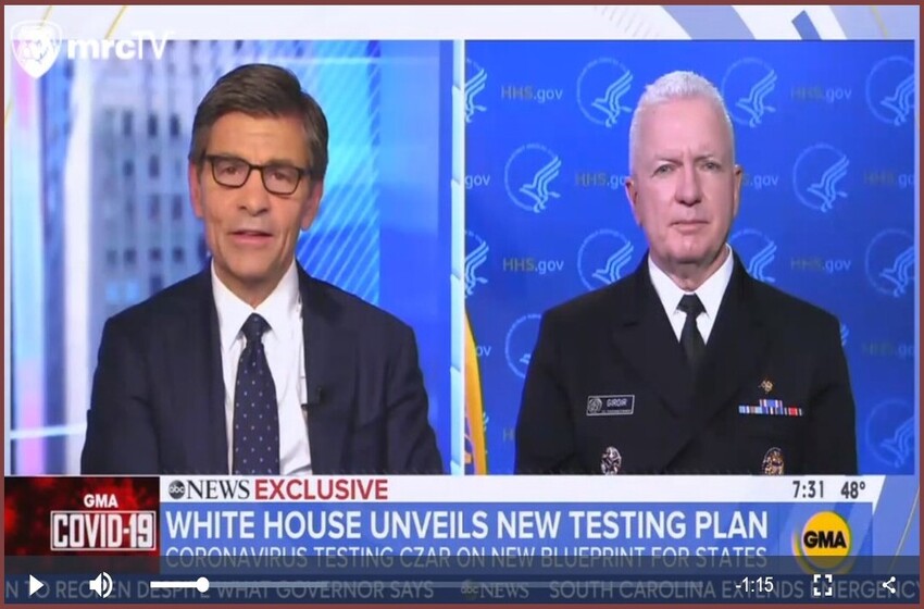  WH Virus Testing Czar Smacks Down Stephanopoulos On Extreme Requirements to Reopen Country