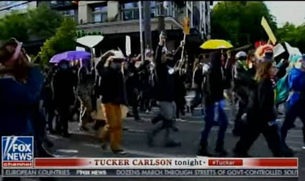  HAH! Tucker Carlson Runs Tourism Ad for the CHAZ Antifa-Anarchist Autonomous Zone in Seattle (VIDEO) #IStandWithTucker