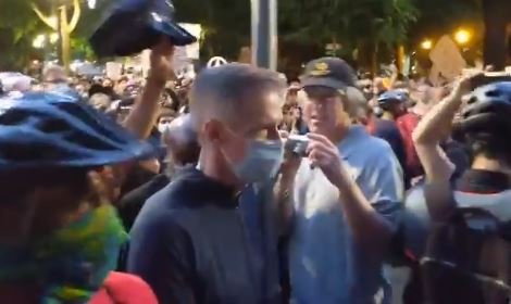  PERFECT: Portland Mayor Ted Wheeler Joins Antifa-BLM Street Protests — Gets Cursed and Mobbed (VIDEO)