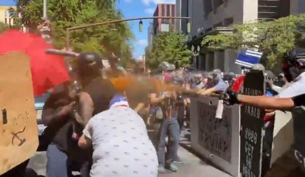  WATCH: Portland Black Lives Matter Whine About Police Not Saving Them As They Get Walloped By Patriots