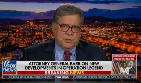  Breaking News: AG Bill Barr Goes on Hannity to Announce Launch of Operation Legend to Help Crack Down on Violent Crime in US Cities (VIDEO)