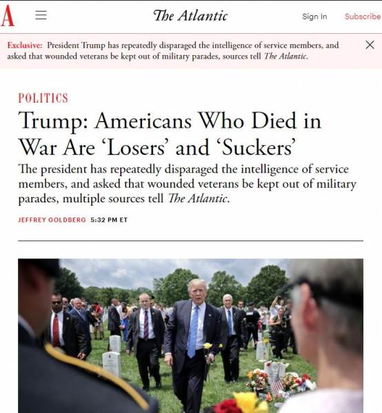  The Atlantic Posts Ridiculous Hit Piece on President Trump and His Treatment of Veterans — President Trump Responds to Junk Report (VIDEO)