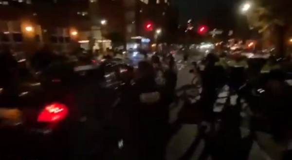  BREAKING: Car Rams Through Line of NYPD Officers During Brooklyn Black Lives Matter Riot