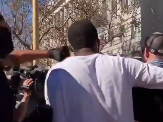  VIDEO: Black Trump Supporter VICIOUSLY BEATEN at San Francisco Free Speech Rally — Sucker-Punched — Teeth Knocked Out