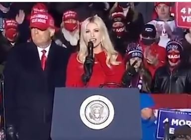 WONDERFUL! President Trump Turns Microphone Over to Beautiful First Daughter Ivanka and Don Jr. and Jared Kushner at Kenosha Rally (VIDEO)