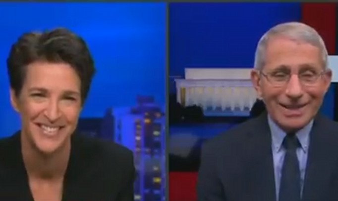  Dr. Fauci Gushes To Rachel Maddow: ‘I’ve Been Wanting To Come On Your Show For Months’ (VIDEO)