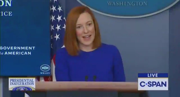  “This is Such a Good Question!” – WH Press Sec When asked if Biden will Change the Paint on Air Force One (VIDEO)