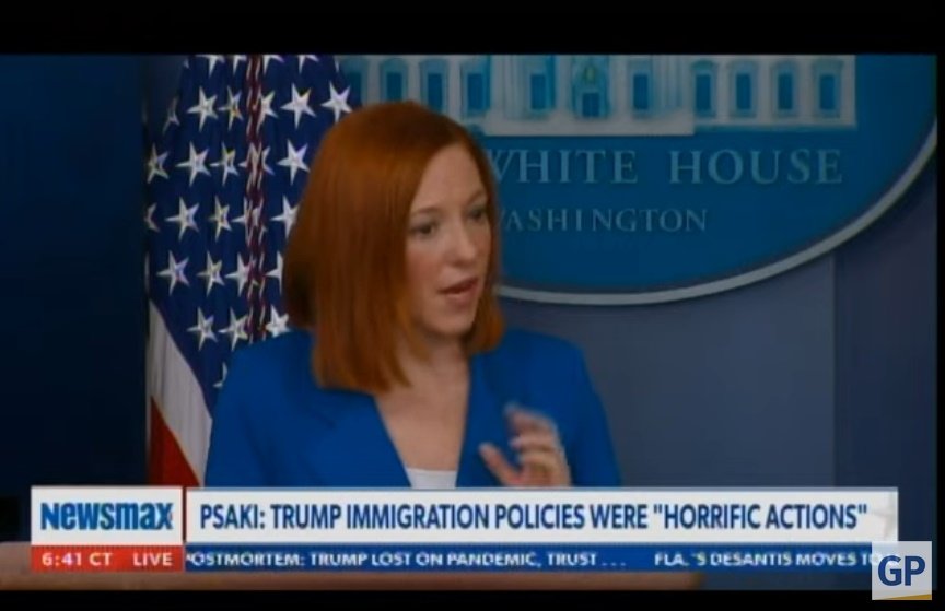  Biden Hack Jen Psaki Trashes President Trump for Policies and Pictures of Children in Cages that Came from the Obama – Biden Years