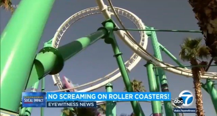  California Theme Parks Tell Visitors: No Screaming or Heavy Breathing on Roller Coasters