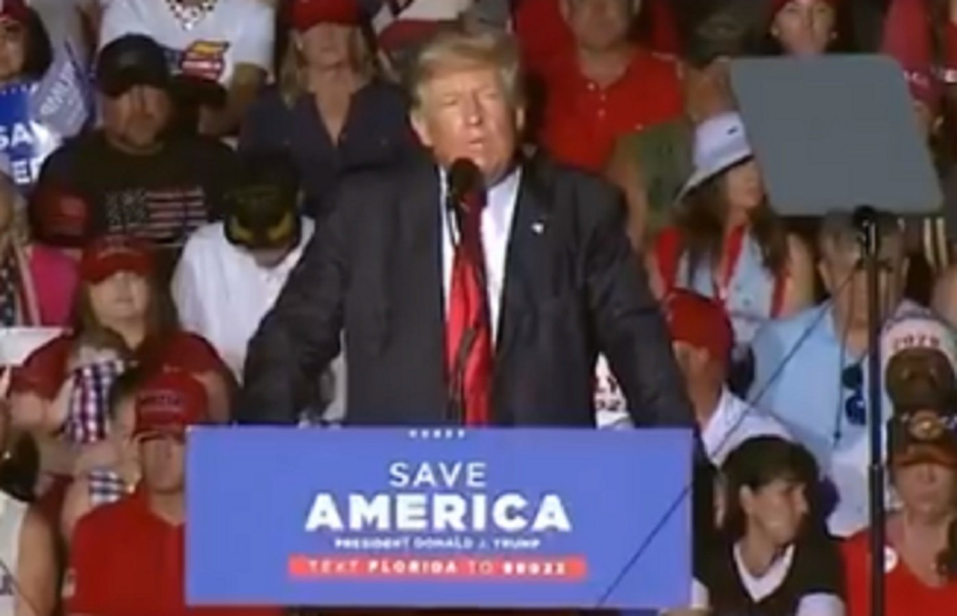  WATCH: Trump Asks Who Killed Ashli Babbitt at Rally, Demands to Know Why Jan. 6 Protesters Are Still Jailed