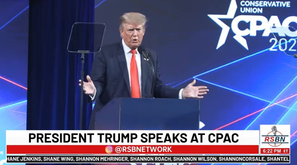  President Trump Says His Suit Against Big Tech Is to Protect Free Speech – YouTube Blocks His CPAC Speech