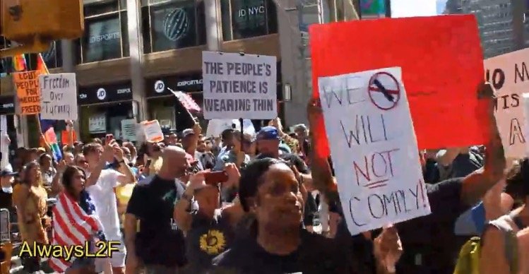  “We Will Not Comply!” – Thousands March Against Covid Vaccine Mandates in NYC (VIDEO)