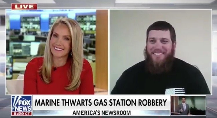  LEGEND: Marine Who Thwarted Gas Station Armed Robbery Ends Interview with Fox News Saying, “Epstein Didn’t Kill Himself” (VIDEO)
