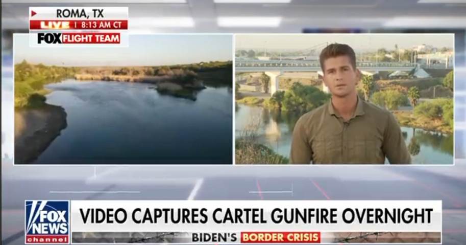  Biden’s Border Crisis Pops Off: Cartel Fires Machine Gun Over Border Patrol Tower After Days of Threats Against Agents by Armed Gangs in Tac Vests; “We Should Just Shoot You Soldiers” – (Video)