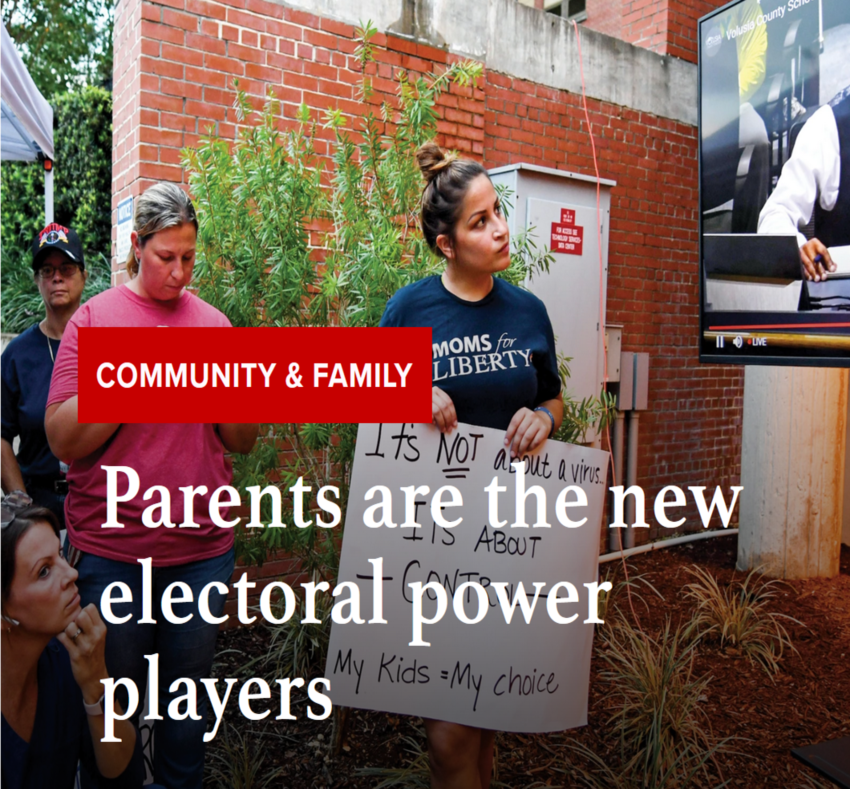  Parents are the new electoral power players