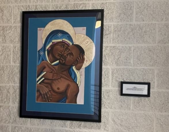  Catholic University of America Posts Paintings of George Floyd as Jesus in Campus Ministry Office