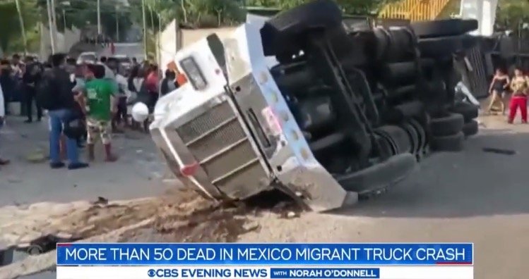  55 Dead, More Than 100 Injured After Truck Smuggling Migrants Headed to US Crashes Into Bridge, Flips Over