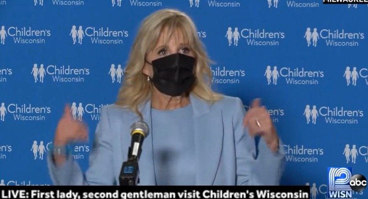  Gross. Jill Biden Pushes Covid Vaccines During Visit with Christmas Parade Massacre Victims’ Families (VIDEO)