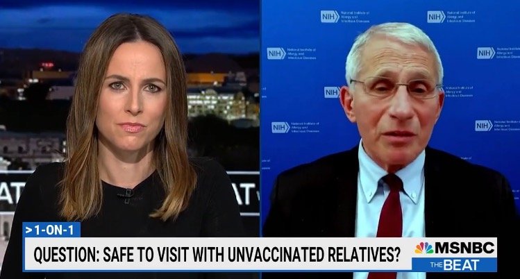  Fauci Tells Americans to Ask Unvaccinated Relatives to Not Show Up For Christmas (VIDEO)
