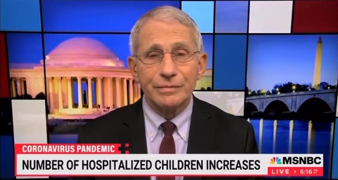  Dr. Fauci: “If you Look at the Children That Are Hospitalized, Many of Them are Hospitalized WITH Covid, as Opposed to BECAUSE of Covid” (VIDEO)