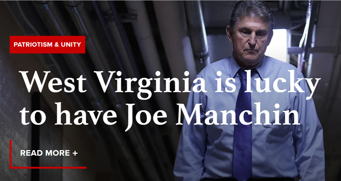  West Virginia is lucky to have an honest senator like Joe Manchin