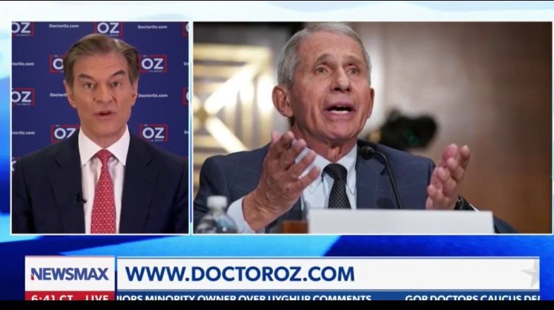  GOP Senate Candidate Dr. Oz Challenges Dr. Fauci to COVID Debate – Promises to Fight Against the Medical Industrial Complex (VIDEO)