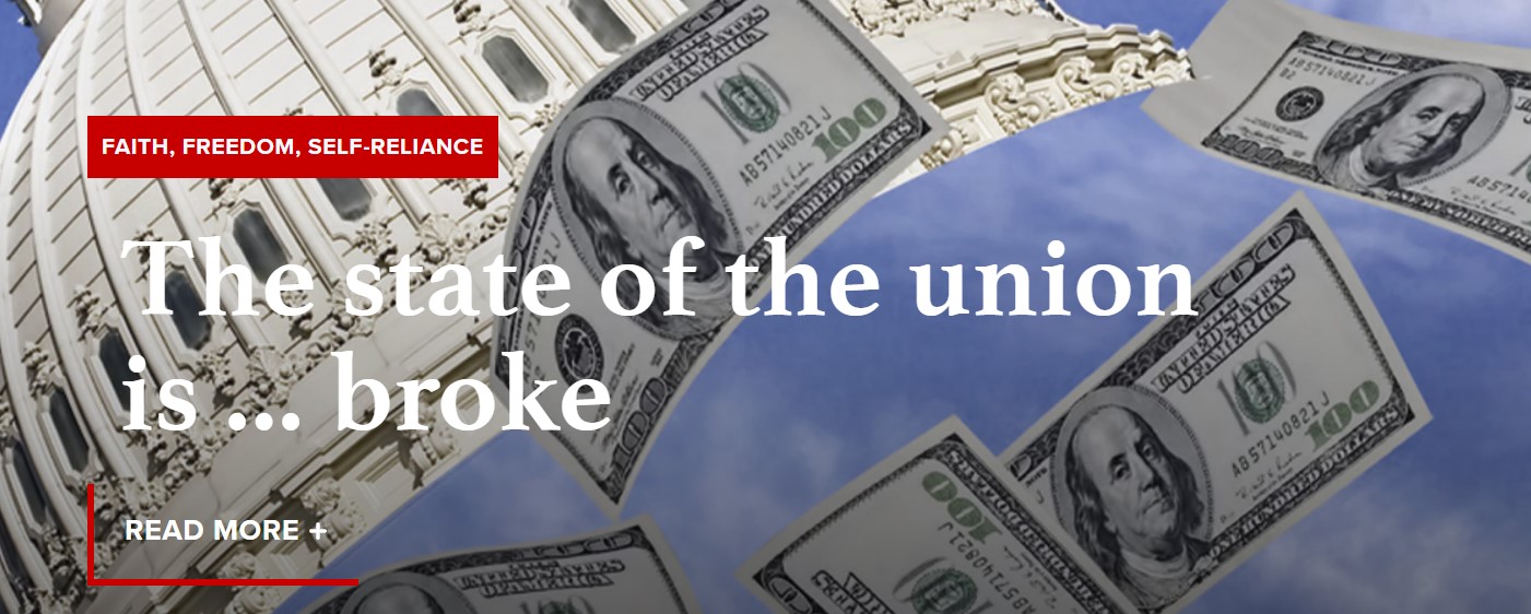  The state of the union is … broke