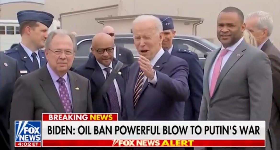  “They’re Gonna Go Up… Can’t Do Much Right Now, Russia’s Responsible” – Joe Biden When Asked About Skyrocketing Gas Prices (VIDEO)