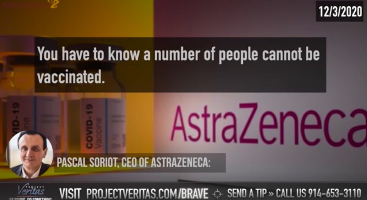  LEAKED RECORDING: AstraZeneca CEO: Millions of Immunocompromised People Can’t Be Vaccinated… Antibody Treatment Has Enormous Potential (VIDEO)