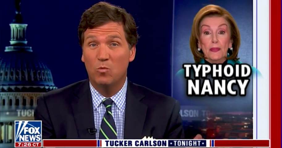  “Typhoid Nancy”: Tucker Carlson ROASTS Triple-Jabbed Nancy Pelosi for Claiming ‘Vaccines Work as Intended’ After Testing Positive for Covid – (VIDEO)