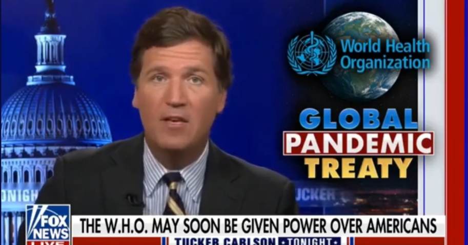  Tucker Carlson Joins Fellow Conservatives – Warns Americans of Joe Biden’s Plans to Hand Over US Sovereignty to the Globalist WHO (VIDEO)
