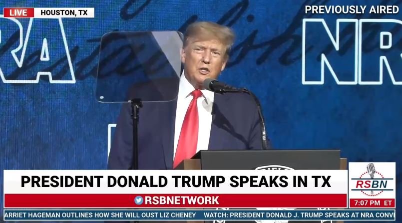  “Unlike Some, I Didn’t Disappoint You By Not Showing Up” – President Trump at NRA Convention in Houston (VIDEO)