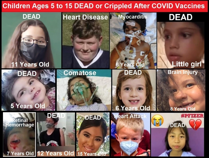  Children Aged 5 to 15 Injected with COVID-19 Shots, Will 1 Million Babies be Injured and Killed