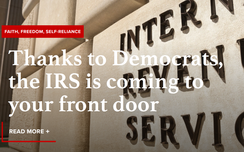  Thanks to Democrats, the IRS is coming to your front door