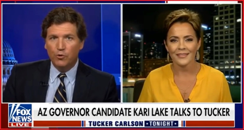  Tucker Carlson Interviews Kari Lake