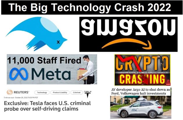  Big Tech Crash! Twitter Near Bankruptcy, Amazon First Company to Lose $1 TRILLION, Facebook Fires 11,000 Employees