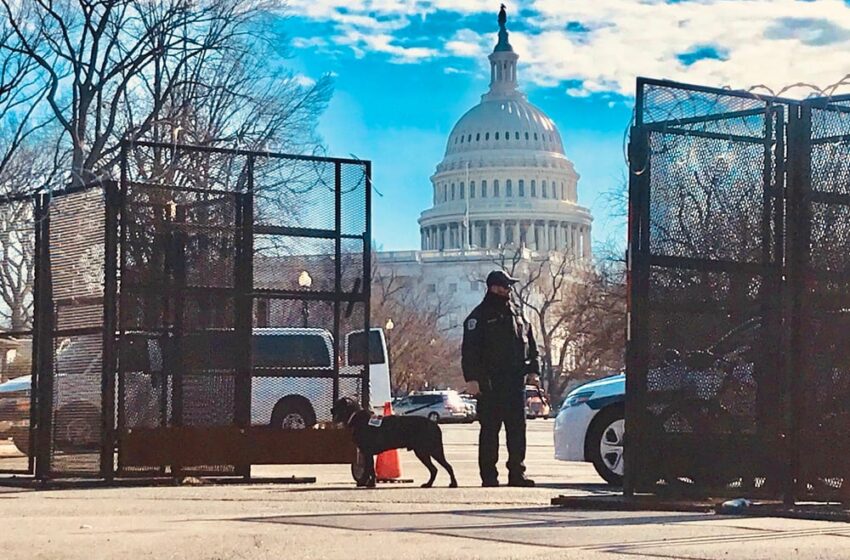  WALLS FOR ME, NOT FOR THEE: Fence Goes Back Up At Capitol Ahead Of Biden SOTU Address