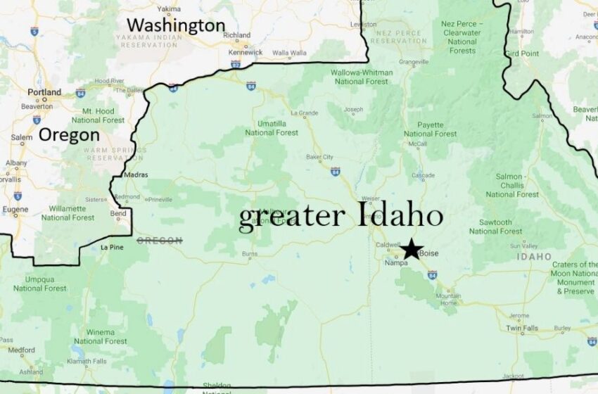  GREATER IDAHO: Movement to Make Several Oregon Counties Part of Idaho Gains Steam