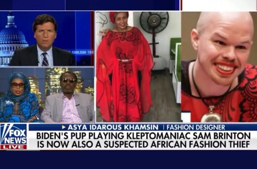  Tanzanian Fashion Designer Tells Tucker Carlson Sam Brinton Damaged Her Career After He Stole Her Custom Wardrobe (VIDEO)
