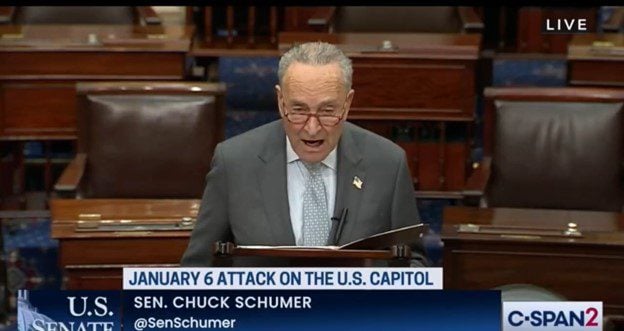  Chuck Schumer Sets Preconditions to Go on With Tucker Carlson – Demands Tucker Be Stopped