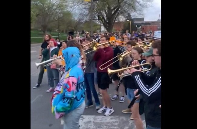  University of Iowa Students Protest Speech by Conservative Matt Walsh by Playing Music, Chanting ‘F*** Matt Walsh’ (VIDEO)