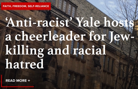  ‘Anti-racist’ Yale hosts a cheerleader for Jew-killing and racial hatred