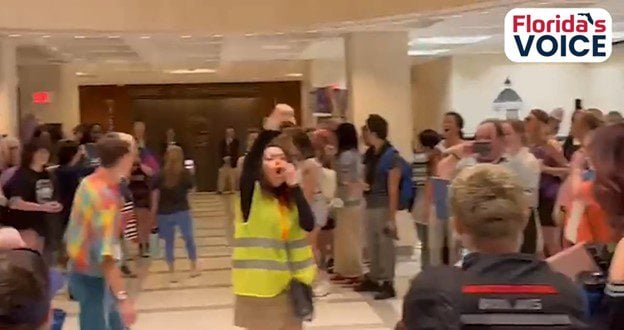  Another Insurrection! Trans Activists Invade Florida State Capitol Chanting “Whose Schools, Our Schools!” – Outraged Over Legislators Voting to Protect Children  (VIDEO)
