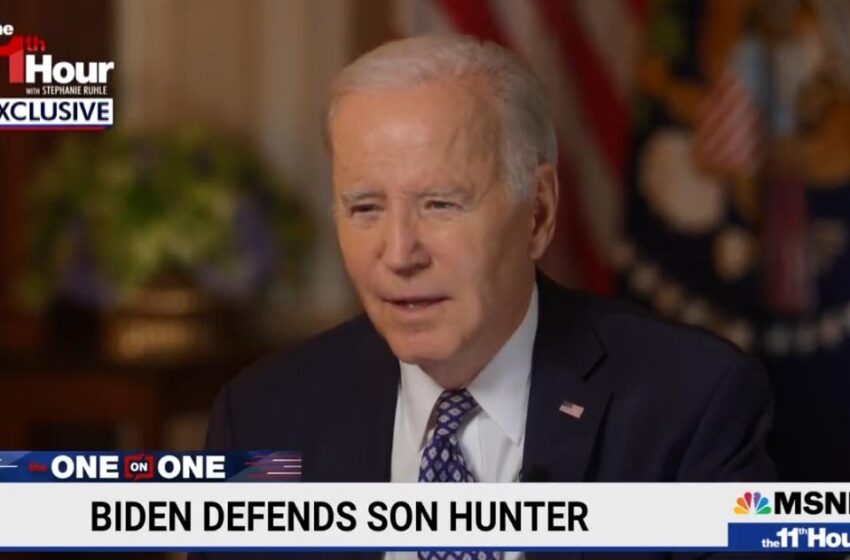  “My Son Has Done Nothing Wrong” – Joe Biden Defends Son Hunter as Feds Near Decision Whether to Bring Charges (VIDEO)