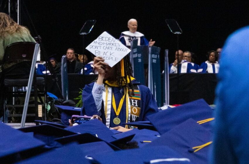  Promising Young Howard Graduate Protests Joe Biden During Commencement Speech with Honest Feedback: “Biden and Harris Don’t Care About Black People”