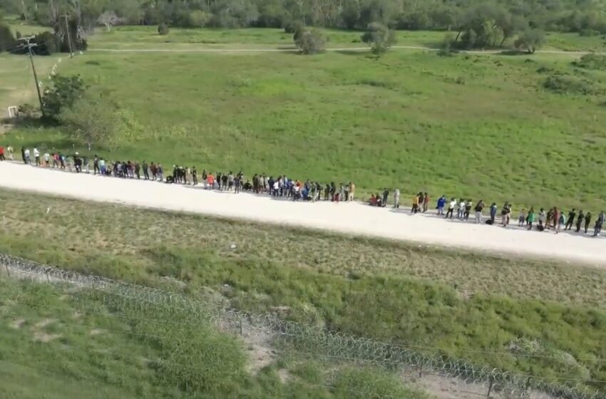  INVASION: Drone Footage Shows Hundreds of Illegal Aliens Cross the Border into Brownsville, Texas (VIDEO)