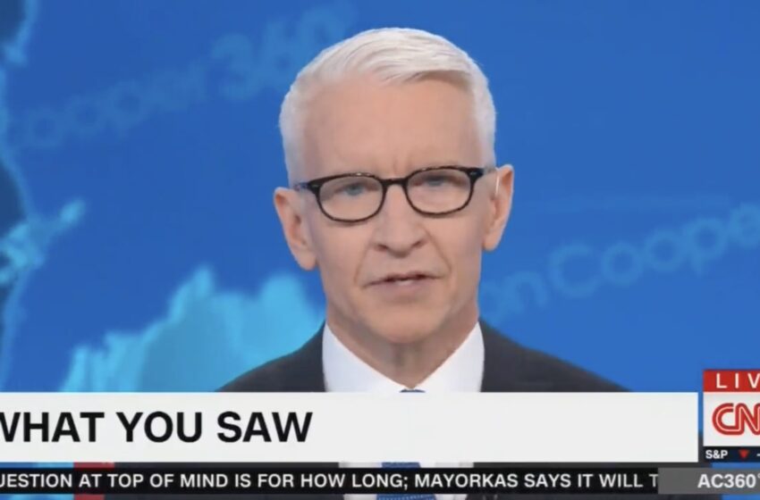  Anderson Cooper Whimpers Over CNN Hosting Trump Town Hall – Tells His Viewers He Understands if They Never Watch CNN Again (VIDEO)