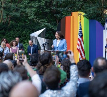  Kamala Harris Goes All in on Last Week of “Pride” Month With House Party and Stonewall Visit