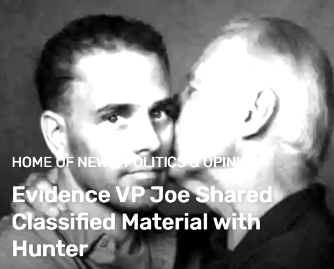  Evidence VP Joe Shared Classified Material with Hunter
